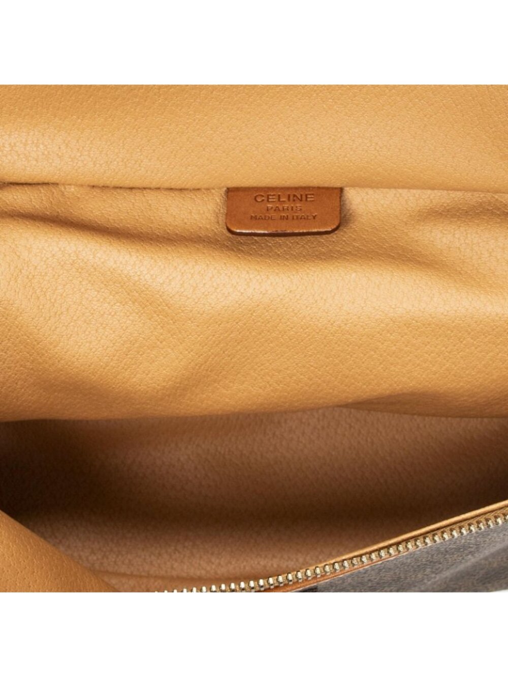 Celine Top Handle Toiletries Pouch Brown Macadam Canvas - Picture 9 of 10
